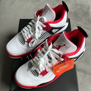 Jordan 4 Retro Fire Red Sneakers